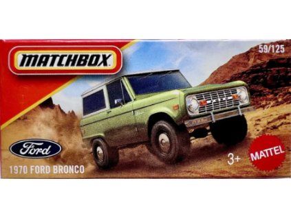 Matchbox 1970 Ford Bronco zelený