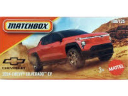 Matchbox 2024 Chevy Silverado EV červený