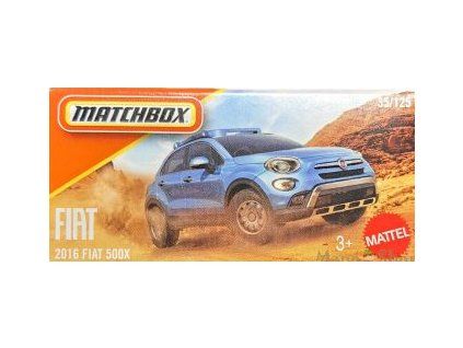 Matchbox 2016 Fiat 500X modrý