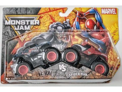 Monster Jam Marvel Venom vs Amazing Spider Man