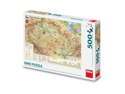 Puzzle Mapa České republiky 500dílků