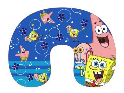 Cestovní polštář Spongebob Bob, Patrick a Gary