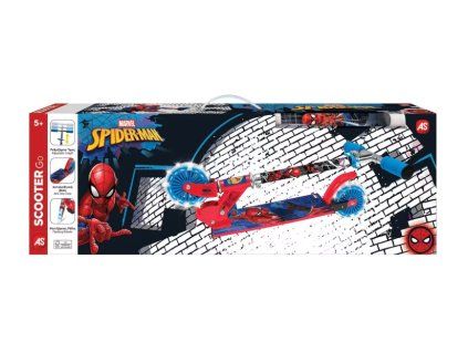 Koloběžka Spiderman svítící
