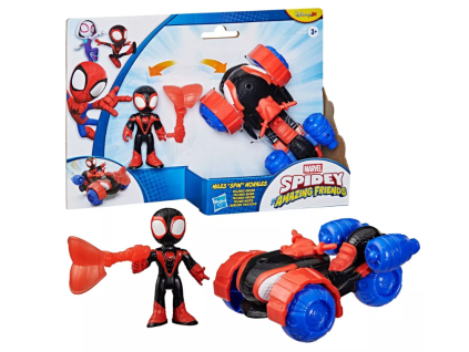 Figurka s autem Spidey Miles Morales