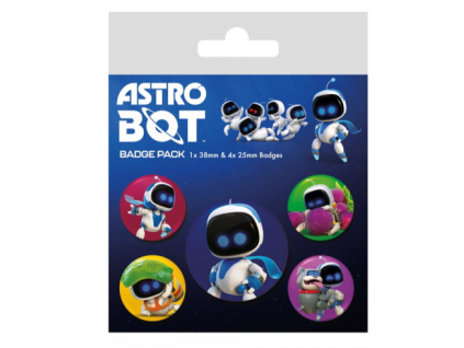 Sada odznaků Astrobot 5ks