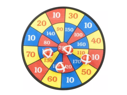 Terč s kuličkami na suchý zip