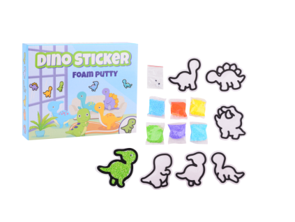 Výroba pěnových samolepek Dino