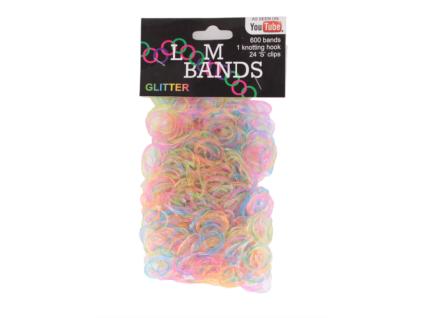 Gumičky Loom Glitter 600ks