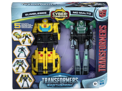 Figurka Transformers Earthspark CyberCombiner Bumblebee a Mo Malto