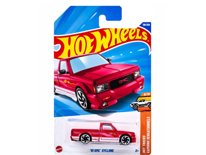 Hot Wheels 91 GMC Syclone červené