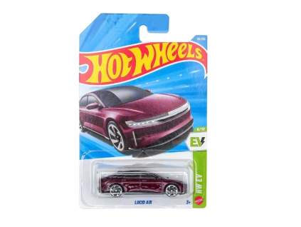 Hot Wheels Lucid Air červený