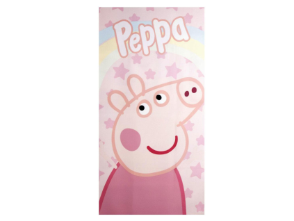 Osuška Prasátko Peppa Hvězdy s duhou