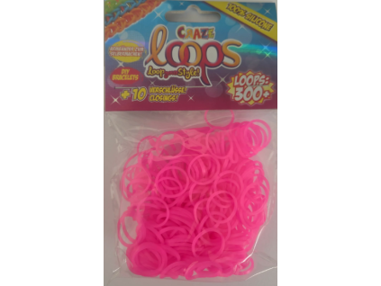 Gumičky Loom růžové 300ks