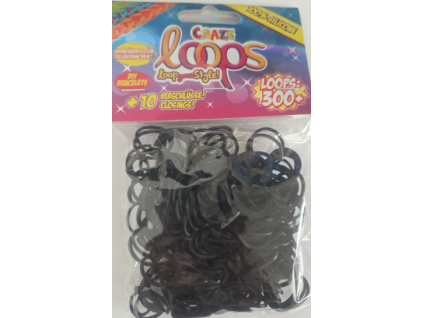 Gumičky Loom černé 300ks