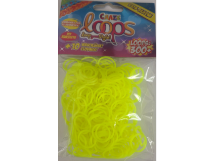 Gumičky Loom žluté 300ks