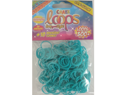 Gumičky Loom azurové 300ks