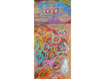 Gumičky Loom Craze mix barevné 600ks
