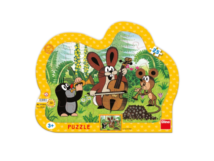Puzzle Krtek muzikant 25 dílků