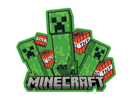 Polštář Minecraft Creeper a TNT 3D