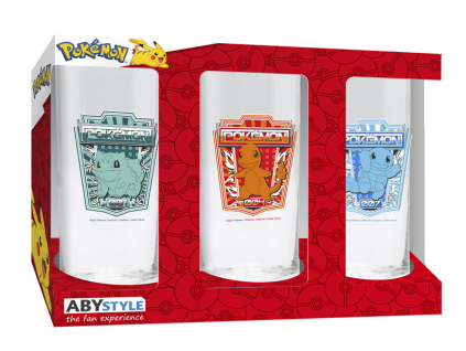 Set sklenic Pokémon 3ks