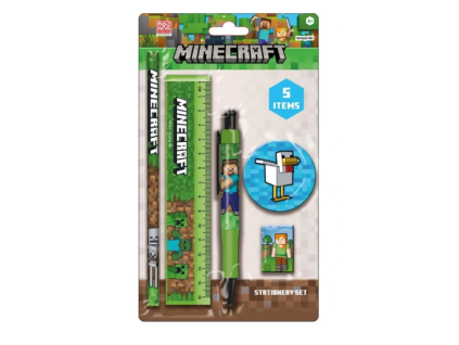 Set školních pomůcek Minecraft 5ks