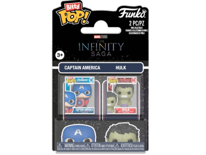 Funko Bitty Pop Marvel Captain America and Hulk