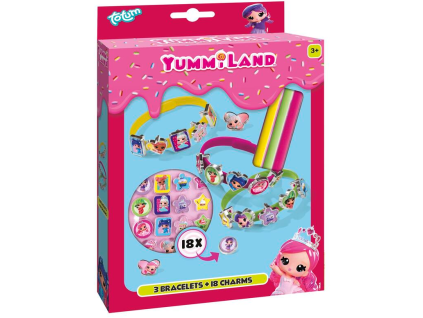 Vyrob si náramky Yummi Land 3ks