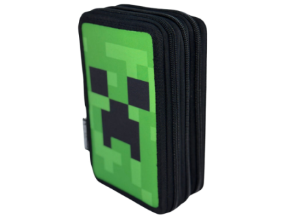 Třípatrový penál Minecraft Creeper1