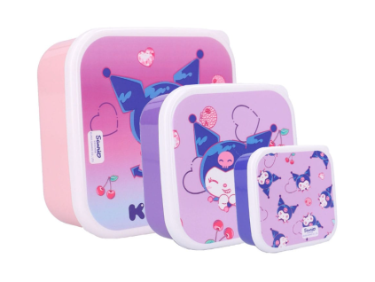 Set svačinových boxů Hello Kitty Kuromi