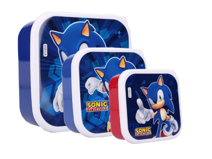 Set svačinových boxů Sonic the Hedgehog 3ks
