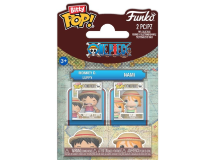 Funko Bitty Pop! One Piece Monkey D. Luffy and Nami