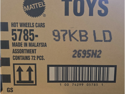 Sada autíček Hot Wheels 5785 97KBLD 72ks