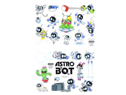 Samolepky Astrobot