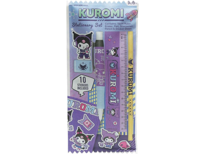 Set kancelářských potřeb Kuromi 6ks