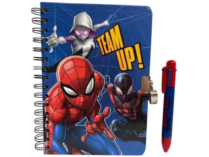Diář Spiderman s propiskou