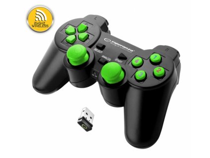 PS3 ovladač bezdrátový EGG108G GLADIATOR BLACK/GREEN Nové