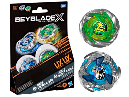 Beyblade X Dual Pack Hack Viking 4550 and Circle Ghost 460LR Nové