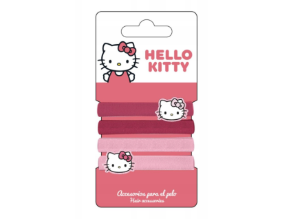 Gumičky do vlasů Hello Kitty 4ks
