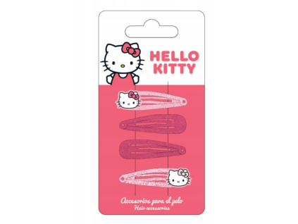 Sponky do vlasů Hello Kitty 4ks
