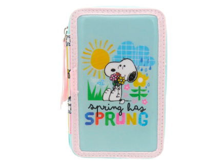 Penál Peanuts Snoopy třípatrový s výbavou