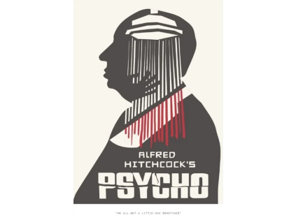 Plakát Alfred Hitchcock Psycho