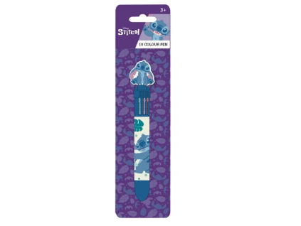 Vícebarevná propiska Stitch 10 barev
