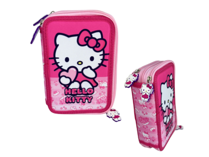Penál Hello Kitty třípatrový světlý