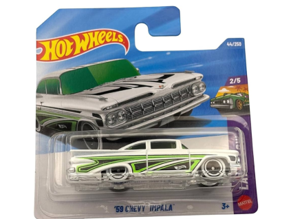 Hot Wheels 59 Chevy Impala bílý