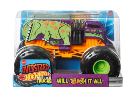 Hot Wheels Monster Trucks Oversized Will Trash Eat It All