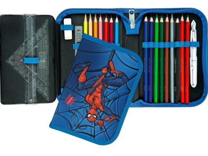 Penál SpiderMan rozkládací s výbavou
