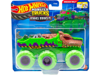Hot Wheels Monster Trucks Big Rigs Wreckin Wolf