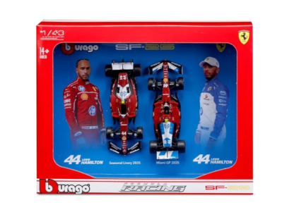 Auta F1 2 Pack Ferrari SF25 Hamilton 44 1