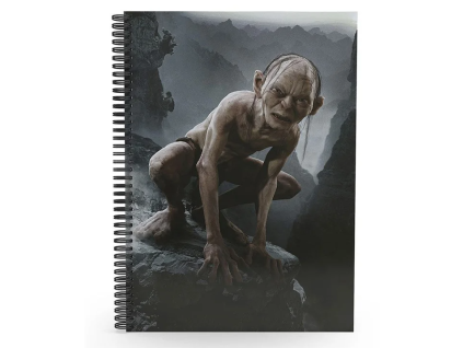 Zápisník Pán prstenů Gollum 3D efekt