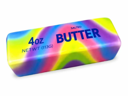 Antistresová hračka Squeeze Butter Rainbow